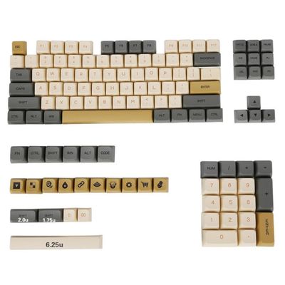APOJHGF XDA Profile PBT Keycap Set 125 Dye Sublimation Compatible with Mechanical Keyboards with MX Compatible Switches