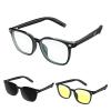 Ttbesmi Bluetooth Smart Glasses Sunglasses for Men Women with Speakers Bluetooth Blue Tooth Audio Blue Light Safety Men's Glasses for iPhone Android Outdoor Bluetooth Speaker Open Ear Headphones view 1