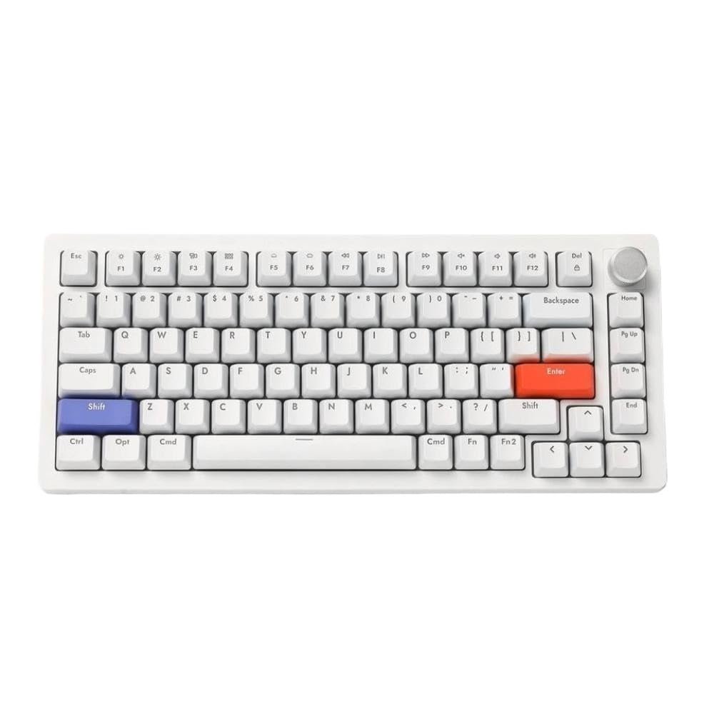 APOJHGF A75 TKL Mechanical Keyboard with Rapid Trigger Hyper Fast Magnetic Switch and RGB Lights Compact 82 Most Systems(ABS-White)