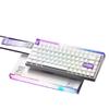 APOJHGF Hero 84HE Mechanical Keyboard Magnetic Switch 8K 0.01mm RT Hot Swap Carbon Fiber RGB Customizable Wired Accessories Multiple Systems(White-Purple) view 1