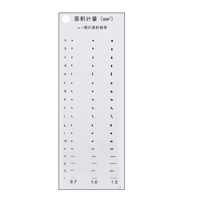 JOEBO Microscope Kit 10 PCS Transparent Film Gauge Point Calibration Ruler for Measure Inner/Outer Diameter R Angle Calculation Microscope Lens Adapters(Thick Protective)