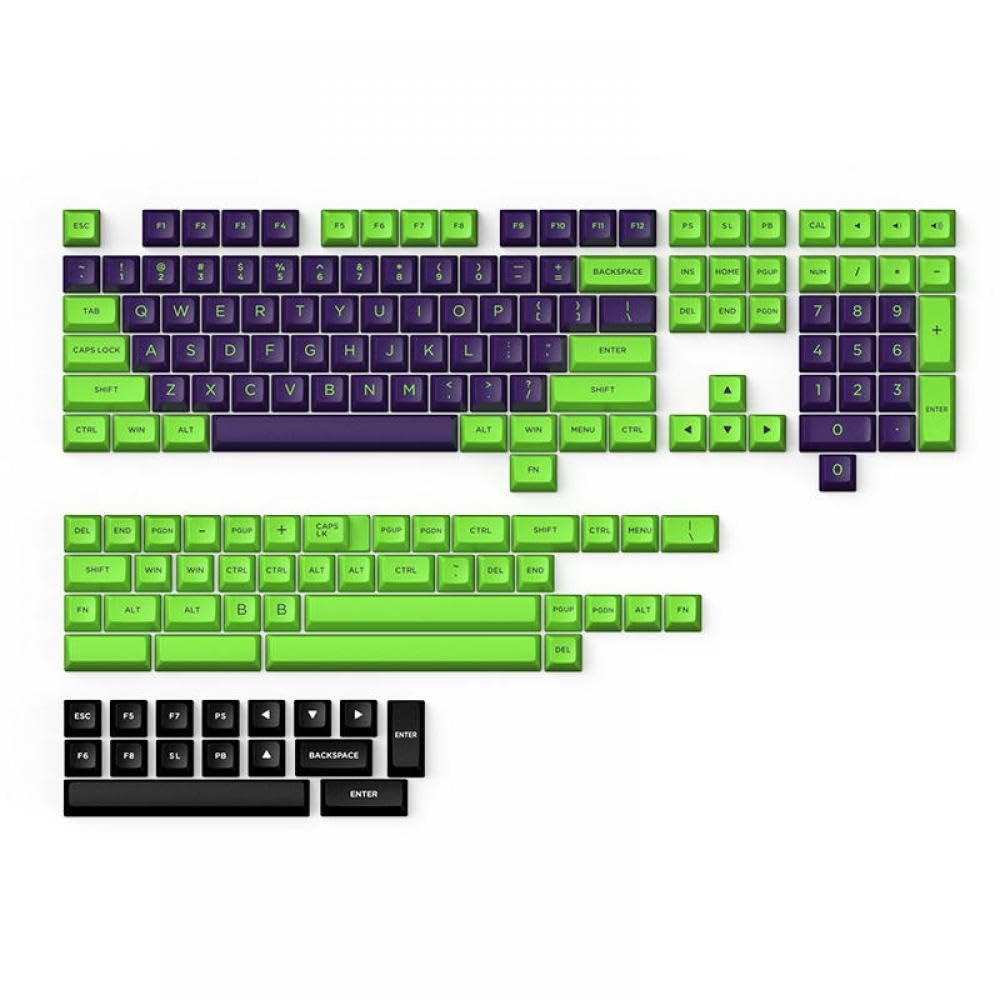 APOJHGF Dual Color Injection Molding 164 Keycap Set Compatible with FL PBT FSA(Clown)