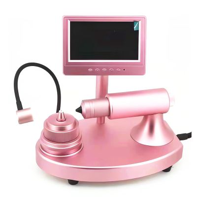 Digital Diamond Girdle Viewer, Electron Diamond Microscope, 30-110X Magnification, with LED Fill Light, LCD Screen, for Diamond Inscription Viewer