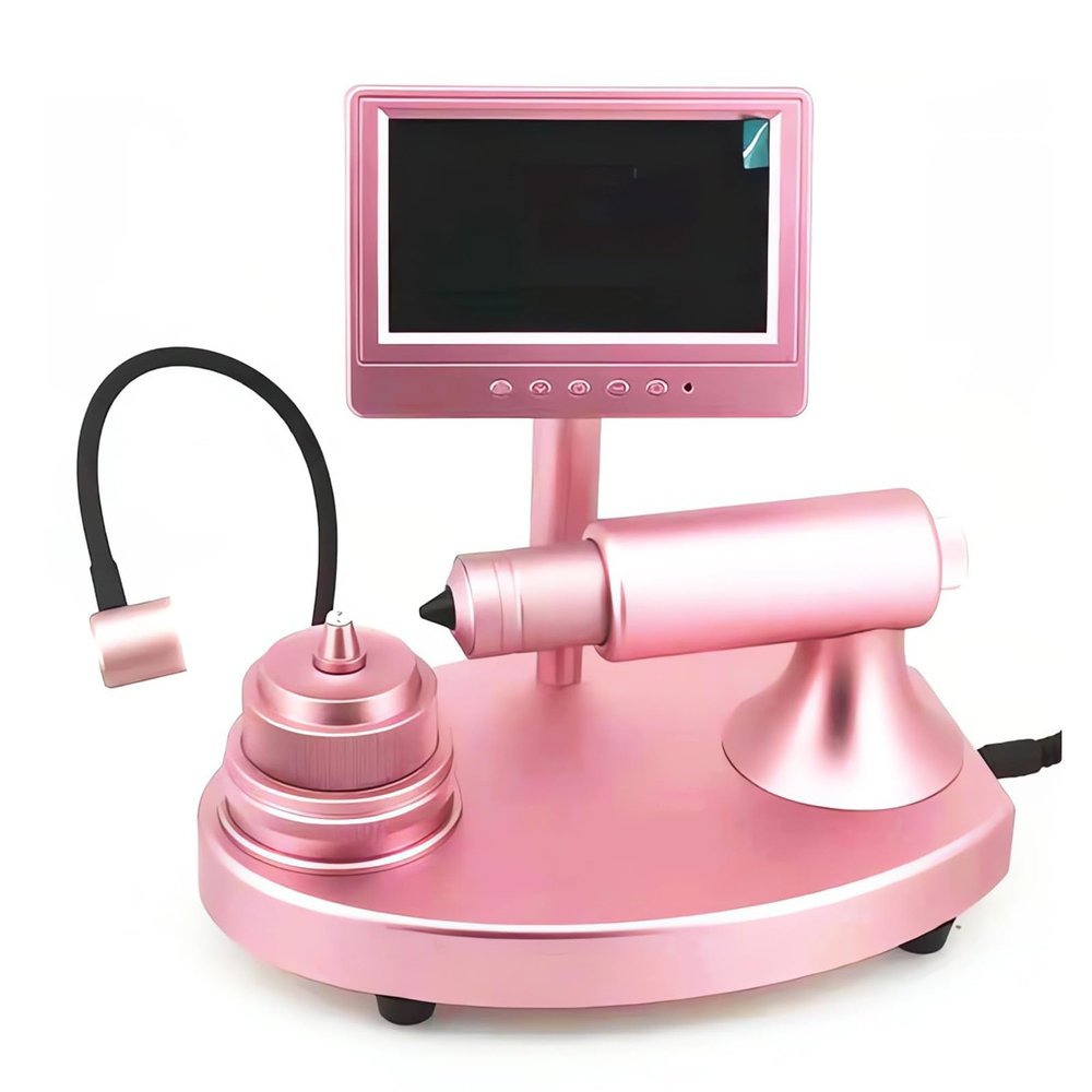 Digital Diamond Girdle Viewer, Electron Diamond Microscope, 30-110X Magnification, with LED Fill Light, LCD Screen, for Diamond Inscription Viewer