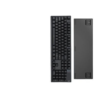 APOJHGF Wired Full Size Mechanical Keyboard with 104 Compatible with Office and ABS Shine-Through Keycaps PC and Laptops(Blk-Red Switch)