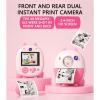 Instant Print Camera for Kids 3-12 Years, Print Kids Camera Toy, 1080P Video, 48MP Photo, 3 Rolls of Photo Paper, Gifts for 3 4 5 6 7 8 9 10 Years Old Kids view 4