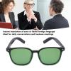 AI Translator Smart Glasses, Real Time Translation Glasses Wireless Bluetooth, Smart Sunglasses Polarized, Language Translator for Traveling Supports 118 Languages view 2