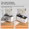 JHDXL Vertical Shoe Rack, Tall Narrow Shoe, Freestanding Wooden Shoe Shelf, Stackable Boot & Shoe Storage, Organizer for Entryway, Closet, Dorm & Small Spaces(100 * 30cm/39.4 * 11.8in) view 3