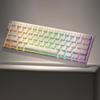 APOJHGF Double Shot PBT Keycaps 130 Key Set Profile Purple Topographic Side Print Shine Through MX Switch Keyboards(White Golden) view 1