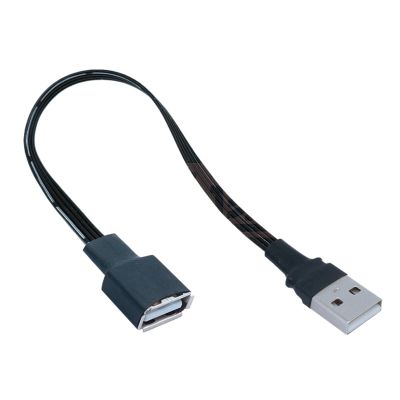 lowmountainswere 5cm 10cm USB 2.0 A Male to Female 90 Angled Extension Adaptor Cable USB2.0 Male to Female Right/Left/Down/up Black Cable Cord(0.5M,AMST1-AF)