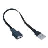 lowmountainswere 5cm 10cm USB 2.0 A Male to Female 90 Angled Extension Adaptor Cable USB2.0 Male to Female Right/Left/Down/up Black Cable Cord(0.5M,AMST1-AF) view 1