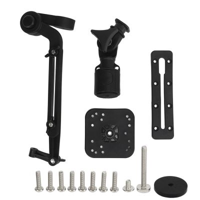 Fish Finder Base Kit, Nylon and Stainless Steel Construction, Greater Clamping Force, Compatible with, Full Range Motion, Easy Installation for