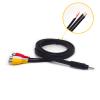 ELNONE 1.5M/5 Feet 2.5mm to RCA Audio Adapter, 2.5mm AV Cable to 3 RCA Female Plug Extension Cable for Smartphones, MP3, Tablets, Speakers, Home Theater (1.5M/5FT) view 2