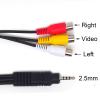 ELNONE 1.5M/5 Feet 2.5mm to RCA Audio Adapter, 2.5mm AV Cable to 3 RCA Female Plug Extension Cable for Smartphones, MP3, Tablets, Speakers, Home Theater (1.5M/5FT) view 3