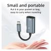 ACGTUY 2 in 1 USB TY>pe C to 3.5mm Headphone Audio Aux Ja-ck Adapter PD 30W Fast Cable(Gray Blue) view 3