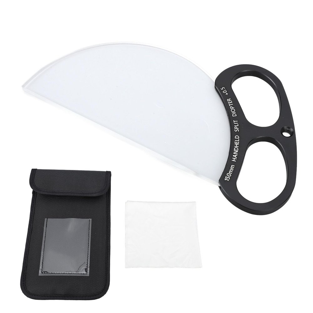 150mm Handheld 1/2 Split Diopter Filter, Special Effects Prism Lens for DSLR, and Scratch with MRC Coating, Creates Cinematic Blur for Photos and Videos