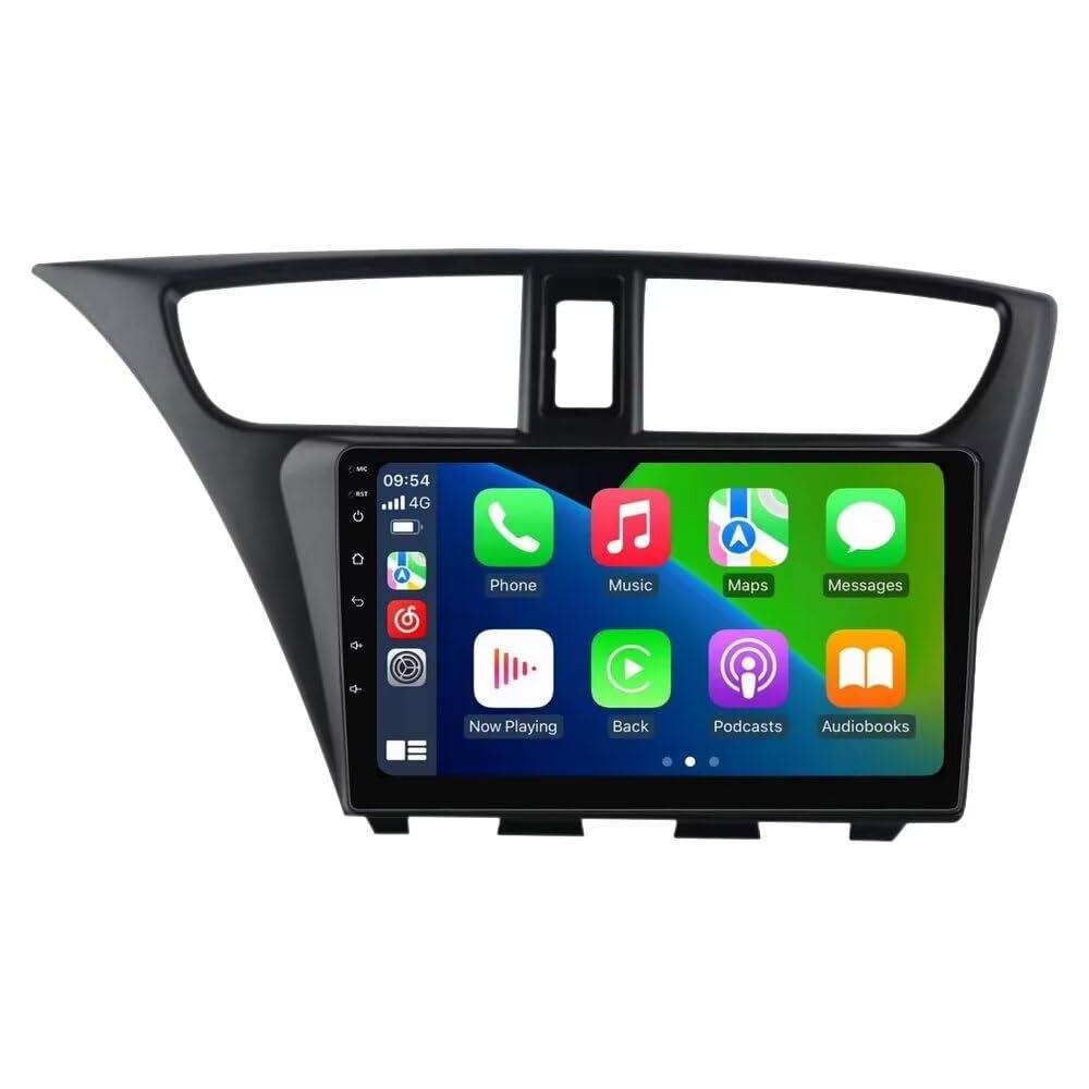 2+64GB Android Radio Stereo for Honda Civic Hatchback 2012 2013 2014 2015 2016 2017 Stereo Upgrade Dash Kit GPS Navigation,9" IPS Touch Screen Head Unit with Car-Play & Android Auto/SWC/Rear View