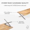 Anji Mountain Monitor Stand - Desktop Organizer & Laptop Riser, Ergonomic Monitor Riser, Space-Saving Monitor Stand for Desk, Durable Construction, Easy Assembly, Ideal for Home & Office,Natural view 3