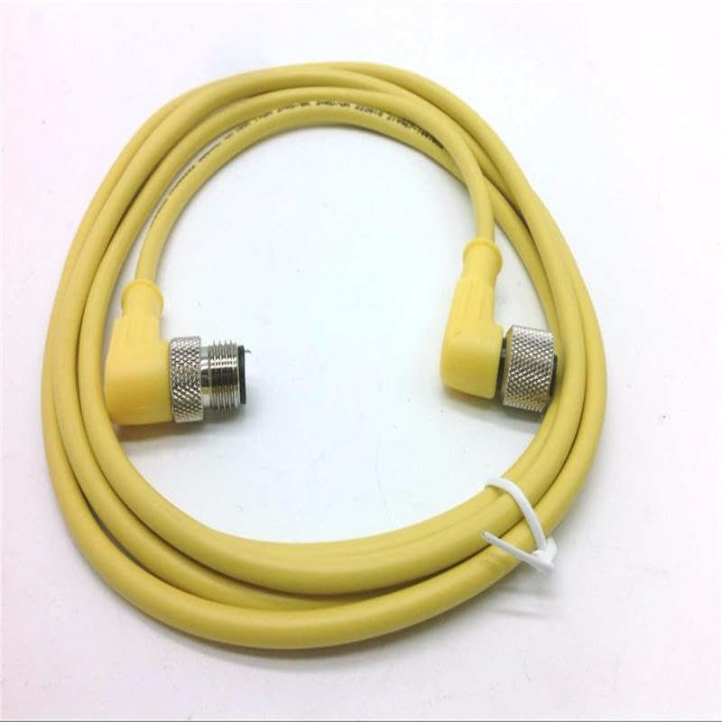 RADWELL RAD08222 Patch Cord, M12, Female (90 DEG) to Male (90 DEG), 3-PIN, 3-Wire, 2M,