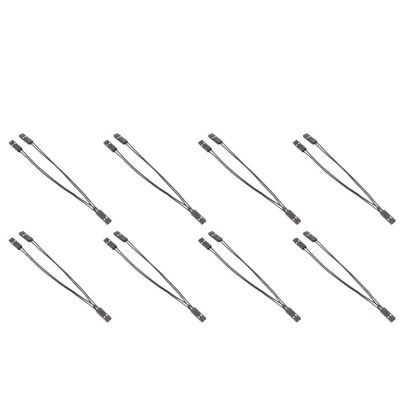 BOXUWFO HONGP 2.54mm Single Female to Male 10cm 2 Pins for PC Motherboard Power SW/Reset(8PCS)