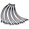 BOXUWFO HONGP 4 pin PWM Fan Cable 1 to 3 Ways Splitter Black Sleeved Extension Cable(5pcs) view 1