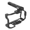 Aluminum Alloy Camera Cage, Camera Cage Portable Cold Shoes 1/4 3/8 Inch Threads for BMPCC 6K view 2