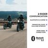 EXOCOM LINK-1C Motorcycle Helmet Communication System Intercom - Slim 40mm HD Speakers with Bluetooth Intercom + Noise Cancellation, Compatible with All Helmets, Black, Single Pack Headset Kit view 4