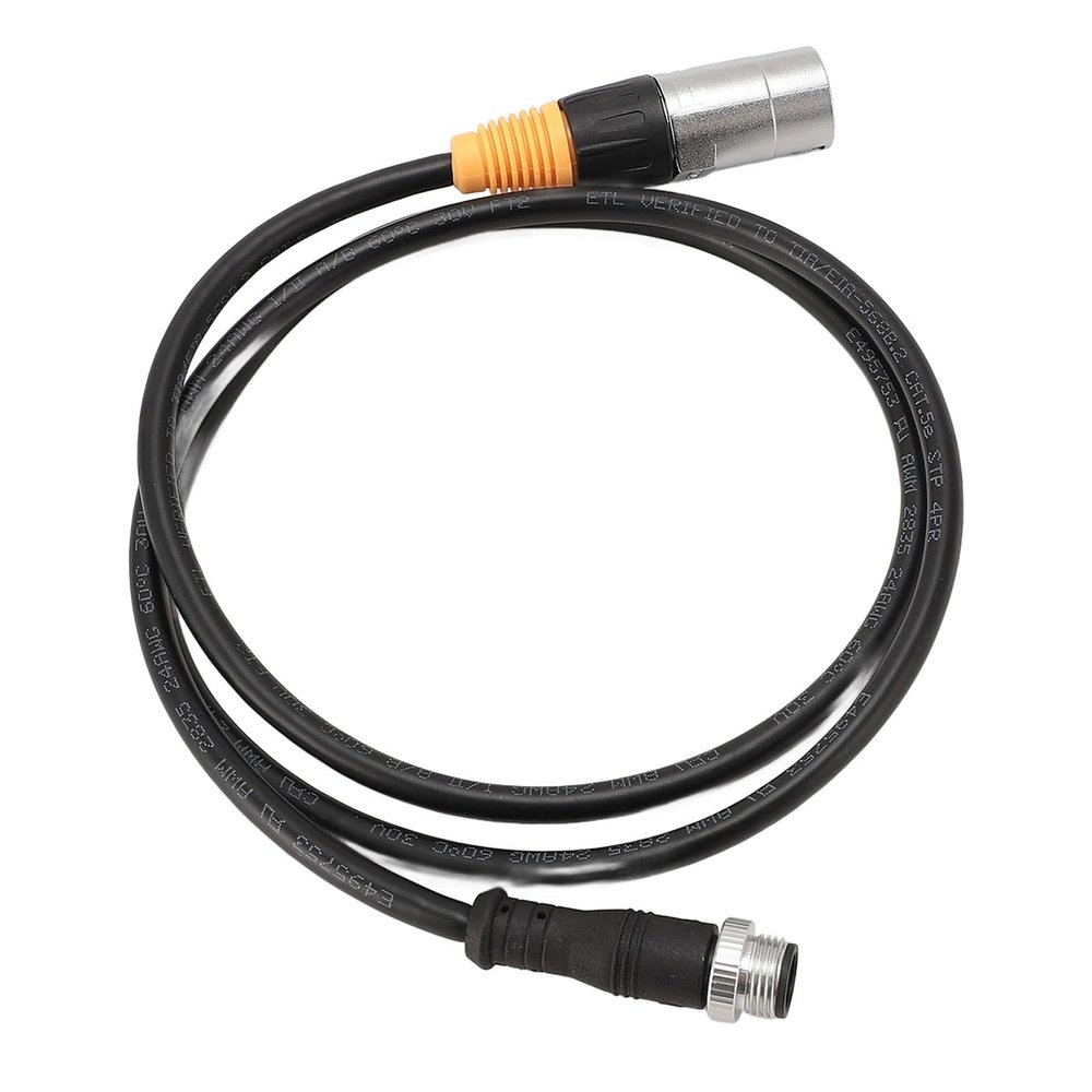 5 Pin to RJ45 Network Cable, 5 Pin to RJ45 Ethernet Cable Aluminum Alloy Shell Twisted Pair Copper Cores Water for Indoor Outdoor