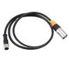 5 Pin to RJ45 Network Cable, 5 Pin to RJ45 Ethernet Cable Aluminum Alloy Shell Twisted Pair Copper Cores Water for Indoor Outdoor view 2