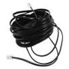 Gadpiparty Home Office Telephone Extension Cord Long Black Phone Cable Telephone Wire Replacement Cord for Landlines view 1
