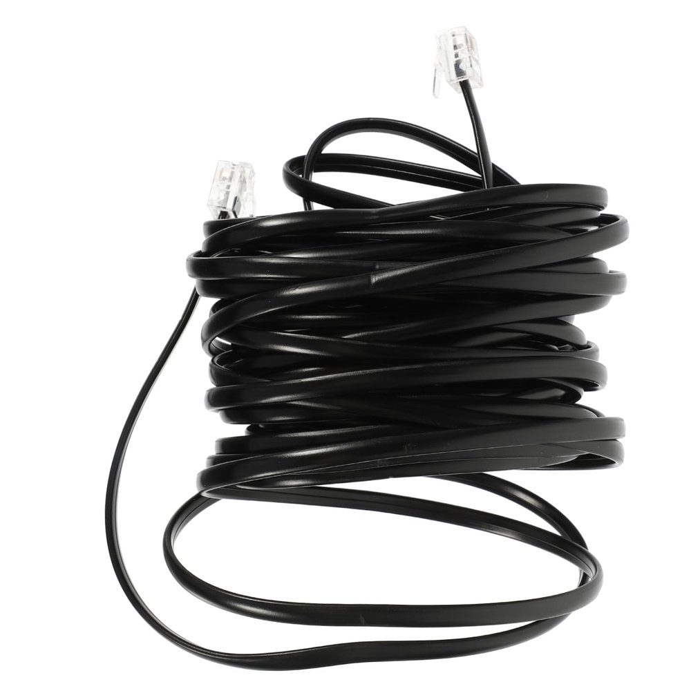 CIYODO Long Telephone Wire Phone Cord for Landline Black Phone Jumper Extension Cable Telephone Cables