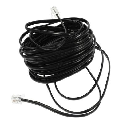 ARTIBETTER Black Telephone Cord for Landlines Sturdy Phone Cable Connectors Extension Wire