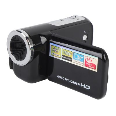 Asixxsix Digital Video Camera, 1080P 16MP Vlogging Camera with 2 Inch Color Screen, 16X Zoom Anti Shake DV Camcorder with Recording Function for Travel, Wedding, School Events (Black)