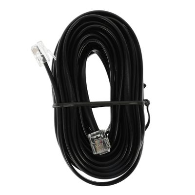 DOITOOL Soft Telephone Cord for Landline Phones Long Phone Cable Stable Signal Black