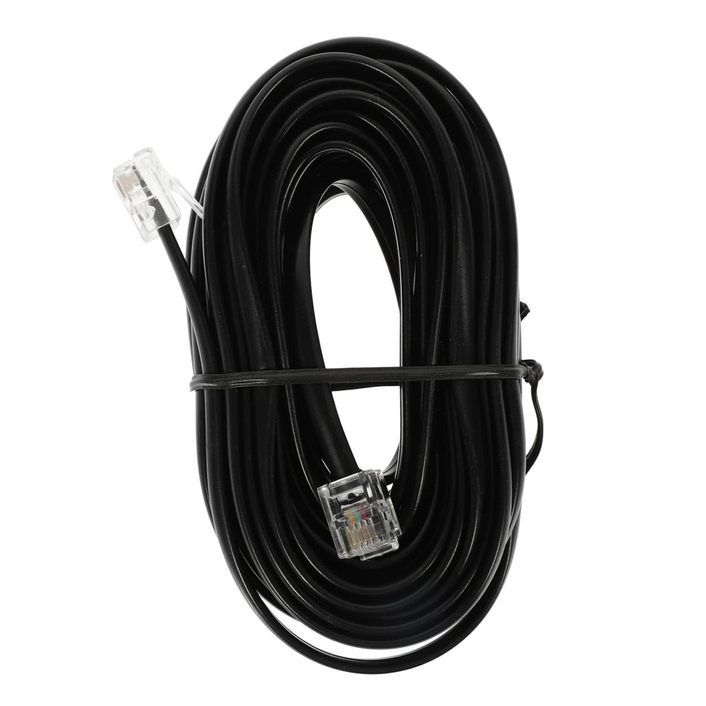 DOITOOL Soft Telephone Cord for Landline Phones Long Phone Cable Stable Signal Black