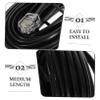 DOITOOL Soft Telephone Cord for Landline Phones Long Phone Cable Stable Signal Black view 3
