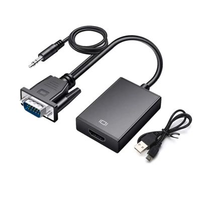 ACGTUY to HDMI Converter Adapter Male to Female Cable with Audio 1080P Adapter Compatible with The PC to HDTV Projector(VGA to HDMI)
