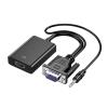 ACGTUY to HDMI Converter Adapter Male to Female Cable with Audio 1080P Adapter Compatible with The PC to HDTV Projector(VGA to HDMI) view 2
