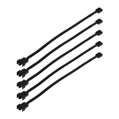 BOXUWFO HONGP 12in 5PCS 4 Pin Connector Case Fan Extension Power Connector Case Fan Extension Power Cable