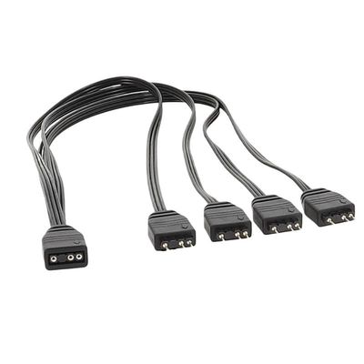 BOXUWFO HONGP 3 Pin ARGB Splitter Cable Expand and Control Multiple Addressable Devices(Red)