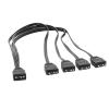 BOXUWFO HONGP 3 Pin ARGB Splitter Cable Expand and Control Multiple Addressable Devices(Red) view 1