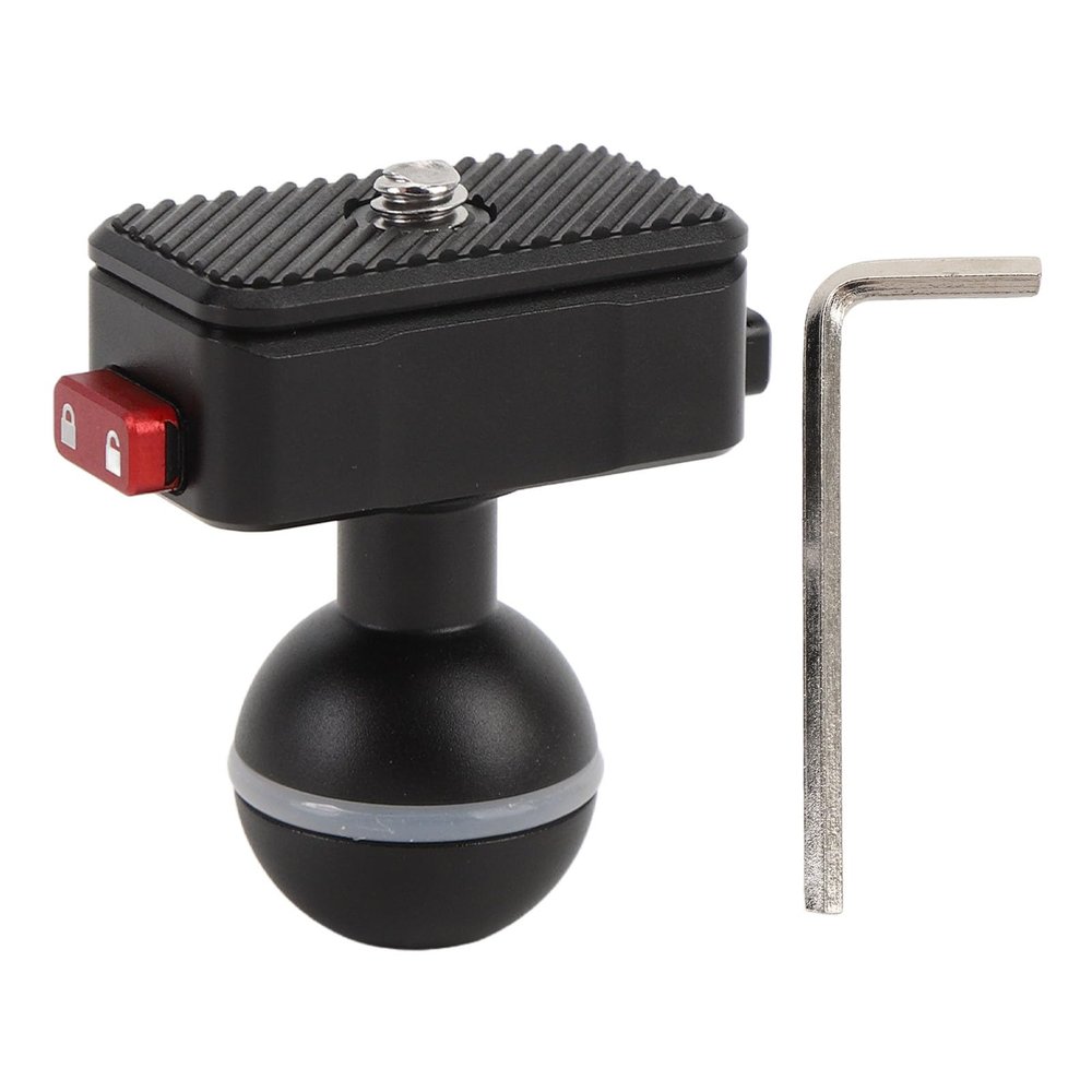 Universal Action Camera Riding Mount Ball Head Adapter for Multi Angle Recording Tripod Selfie Stick Cycling Car Mounting