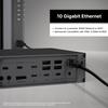 CalDigit TS5 Plus - Thunderbolt 5 Dock - 20 Port,10GbE, 140W Dedicated Host Charging, Thunderbolt 5 x3, USB 10Gb/s x10, Dual USB Controllers, Up to Dual 8K 60Hz Displays, 1.0m Braided Cable, 330W PSU view 4