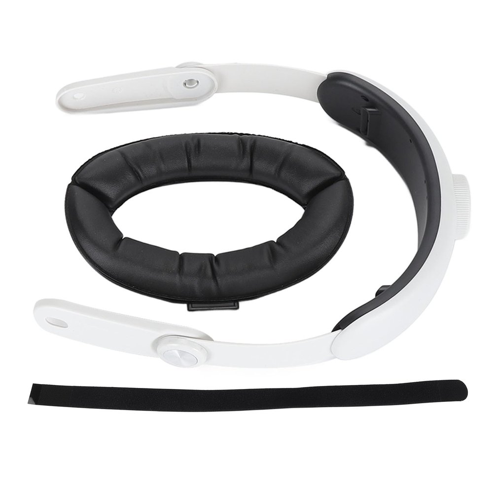 VR Headband Replacement for Meta 3, Adjustable and Comfortable Head Strap, Reduce Facial Pressure, ABSPU Leather Material, Enhanced VR Experience
