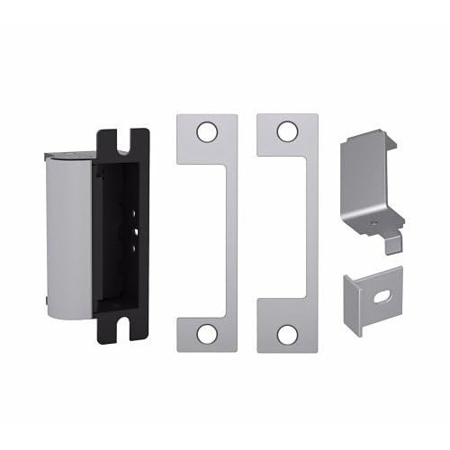 1006 Series Complete Electric Strike for Deadbolt Locks Includes Faceplates (ND, HM) Satin Stainless Stee l- 1006CDB-12/24D-630