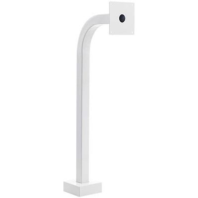 36-APD-WHI 36" Gooseneck Pedestal, 12" Neck Reach, 2" Square, White Powder Coated