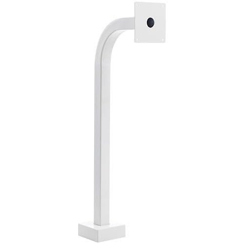 36-APD-WHI 36" Gooseneck Pedestal, 12" Neck Reach, 2" Square, White Powder Coated