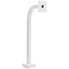 36-APD-WHI 36" Gooseneck Pedestal, 12" Neck Reach, 2" Square, White Powder Coated view 1