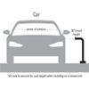 36-APD-WHI 36" Gooseneck Pedestal, 12" Neck Reach, 2" Square, White Powder Coated view 2