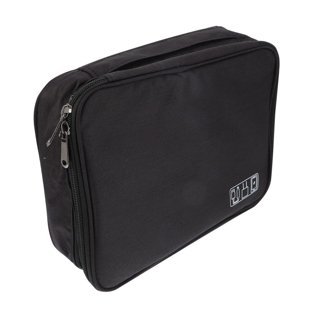 Angoily Electronics Organizer Travel Case Usb Cable Storage Bag Mesh Pocket High Elastic for Headset Charger Portable Accessory Pouch for Essentials